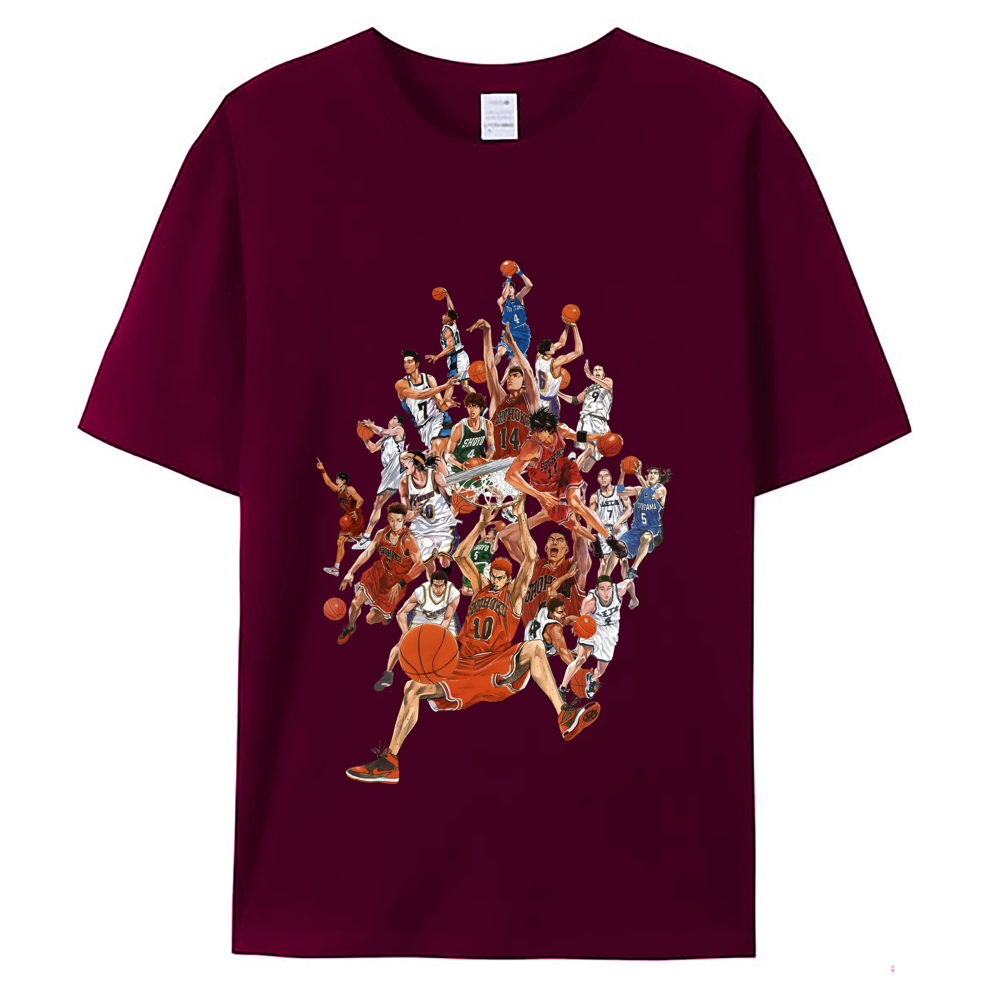 （画像用） SLAM DUNK／スラムダンク レディースカジュアルプリントTシャツ（綿100％）